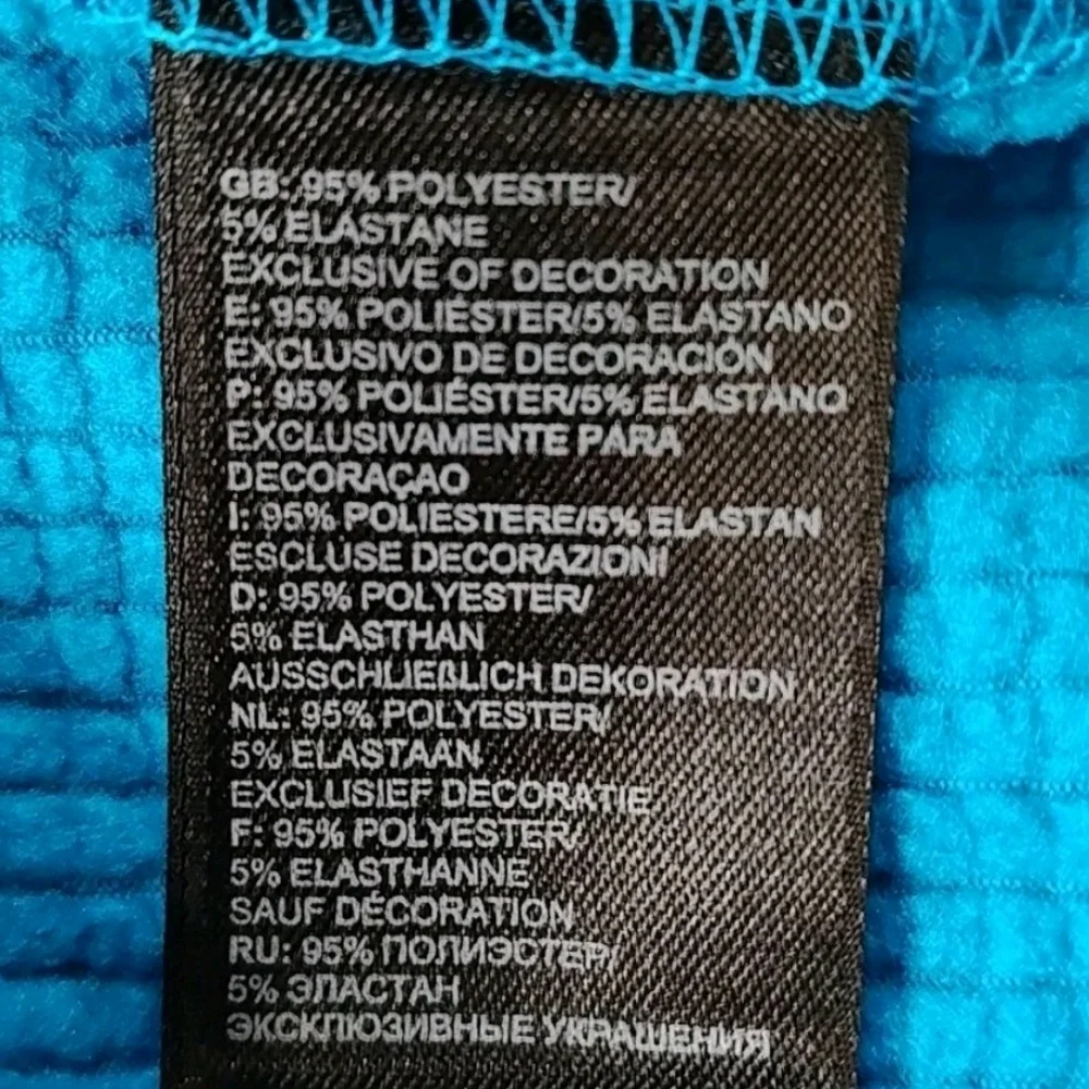 North Face Borod Cooling Hoodie Zip Jacket 2X Blue Thermal Lined Gorp Hiking Nwt